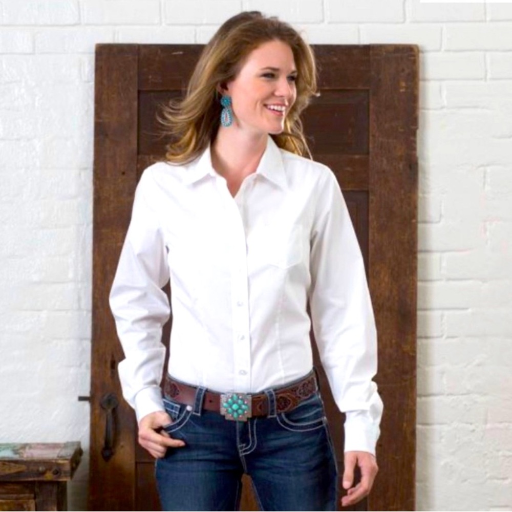 White Cinch top.